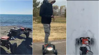 “Езжу зимой по Астане“: казахстанец собрал необычный электроскейт