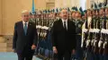 Токаев встретил президента Азербайджана в Акорде: фото и видео