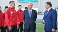 Токаев посетил новый стадион в Кызылорде