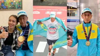 80-летний пенсионер из Казахстана стал звездой Нью-Йоркского марафона