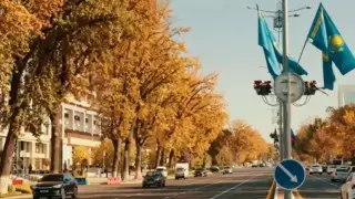 Ташкент украсили флагами Казахстана