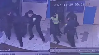 Бойцы СОБРа обезвредили мужчину с ножом на вокзале Алматы