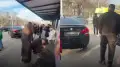 Водитель BMW въехал в остановку с людьми в Алматы: видео