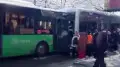 Автобус протаранил троллейбус в Алматы