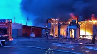 Придорожное кафе горело в Туркестанской области
