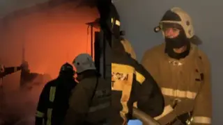 Рынок горел в Атырау