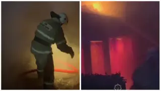 Гостевой домик загорелся в одной из зон отдыха в Алматинской области