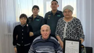 В Костанае ветерану Великой Отечественной войны исполнился 101 год