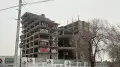 Надпись Mellstroy: в Алматы сносят долгострой