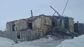 “Ехали почти час“: дом сгорел дотла в селе СКО с новым пожарным пунктом