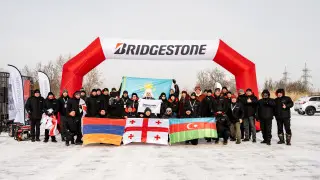 В Астане протестировали зимние шины Bridgestone
