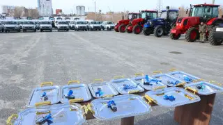 Новую противопожарную технику получили лесные хозяйства Костанайской области