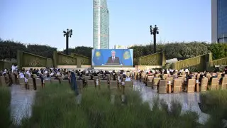 Токаев в видеообращении поздравил Алиева и Пашиняна с наградой “За человеческое братство“