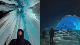 Туристов попросили не рисковать ради фотографий на ледяном “вулкане“