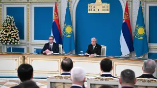 Токаев процитировал народную мудрость на встрече с Вучичем