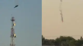 Крушение американского истребителя F-15 в Кувейте попало на видео