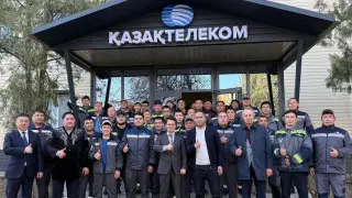 Коллектив “Казахтелекома“ запустил цифровую эстафету в поддержку новой Конституции 