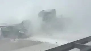 Массовое ДТП из-за метели произошло на трассе Астана – Караганда: есть погибший