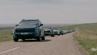 Автопробег владельцев Kia Sportage прошёл в Туркестанской области