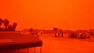 Небо стало красным: песчаная буря из Сахары накрыла Крит