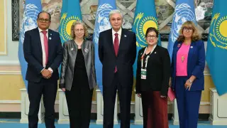 Президент Токаев встретился с главами международных конвенций