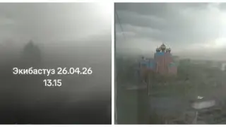 “Апокалипсис в Экибастузе“: пыльная буря погрузила город в сумерки