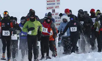 Российский бегун победил в марафоне по Северному полюсу